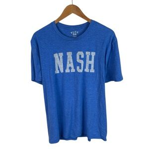 TS709 Men’s Blue 84 NASH Tri-blend Casual T Shirt L